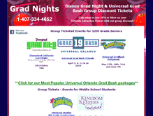 Tablet Screenshot of grad-nights.com